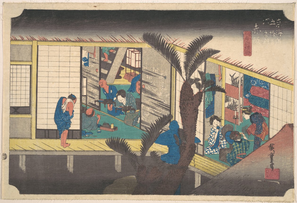 Akasaka, Ryosha Sho-fu von Utagawa Hiroshige