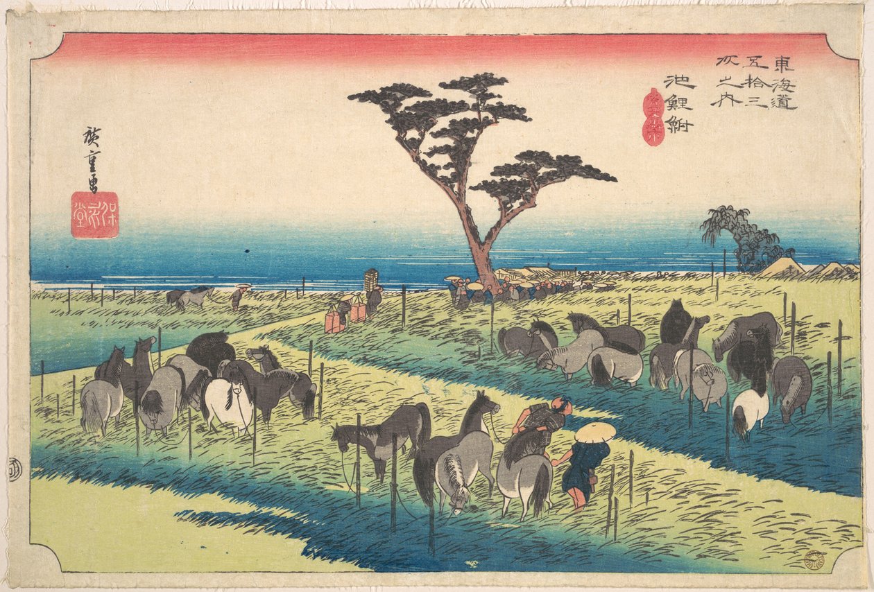 Chiryu, Shuka Uma Ichi von Utagawa Hiroshige