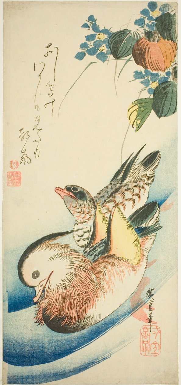 Mandarinenten von Utagawa Hiroshige