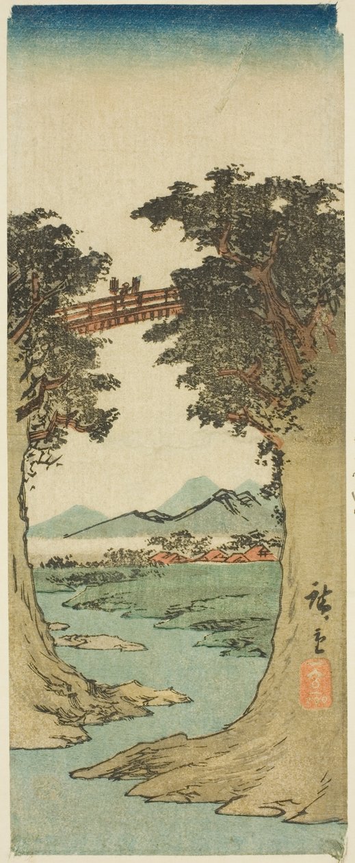 Affenbrücke von Utagawa Hiroshige