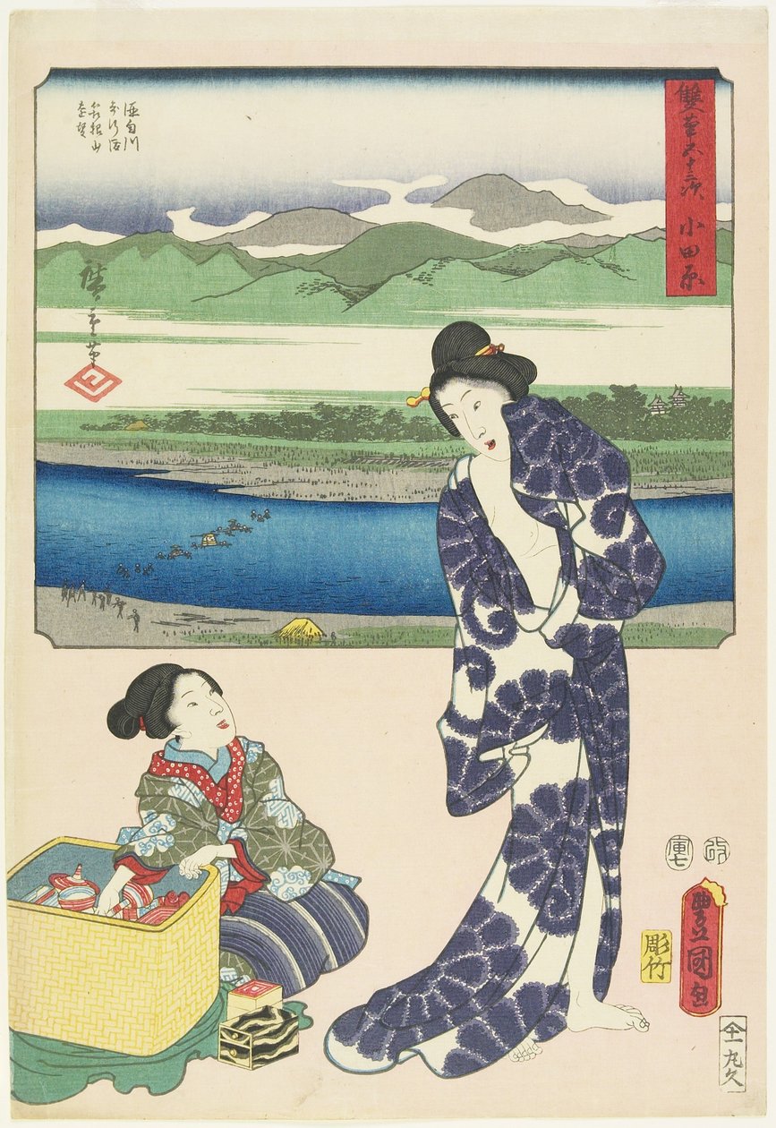 Odawara, Juli 1854 von Utagawa Hiroshige