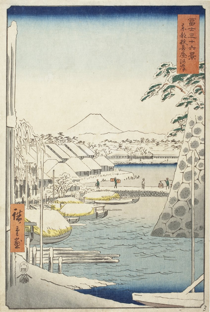 Das Flussufer bei Sukiya in der östlichen Hauptstadt von Utagawa Hiroshige