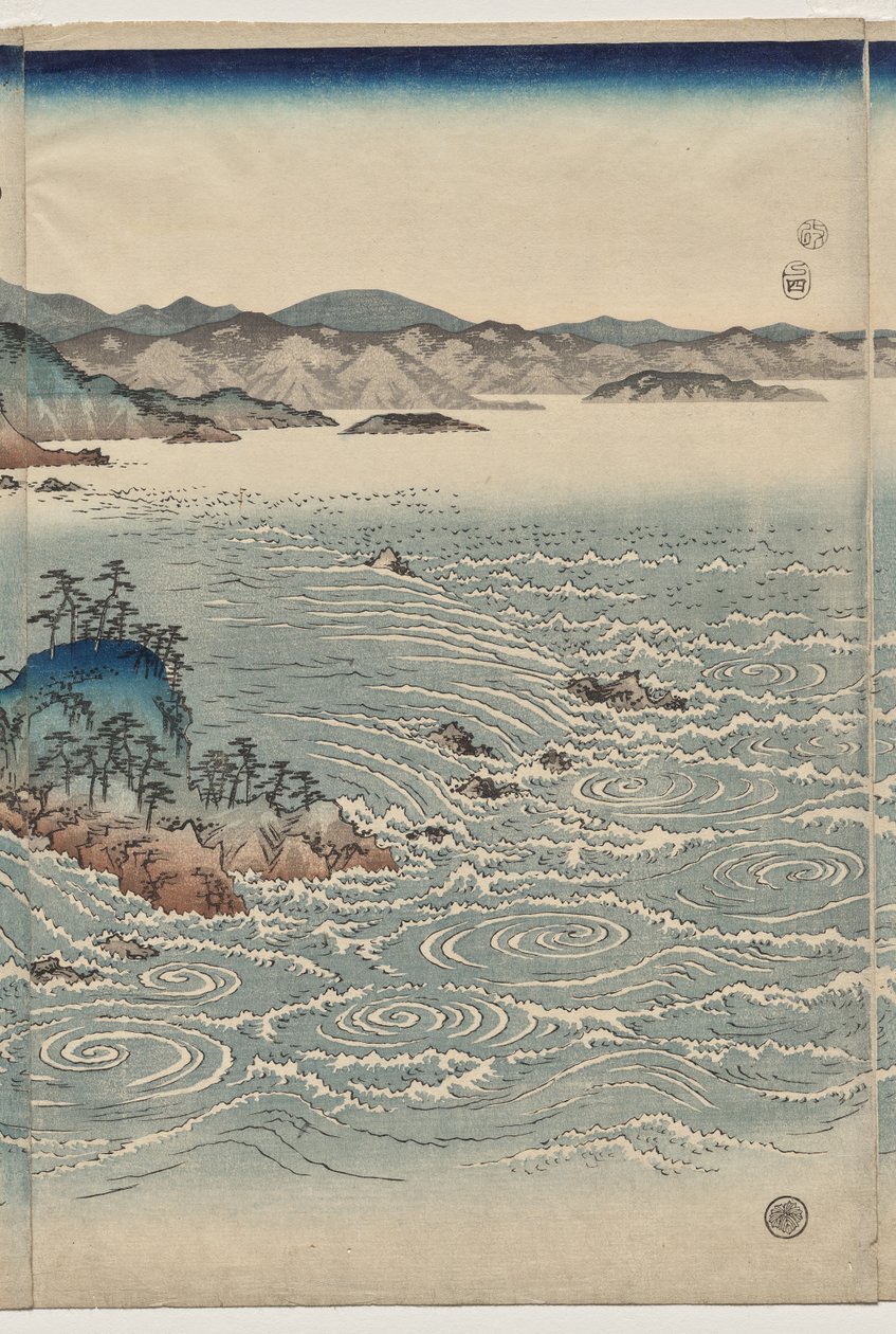 Die Strudel von Awa von Utagawa Hiroshige