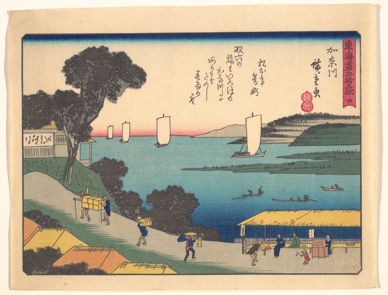 Tōkaidō Gojūsan-tsugi, Kanagawa von Utagawa Hiroshige