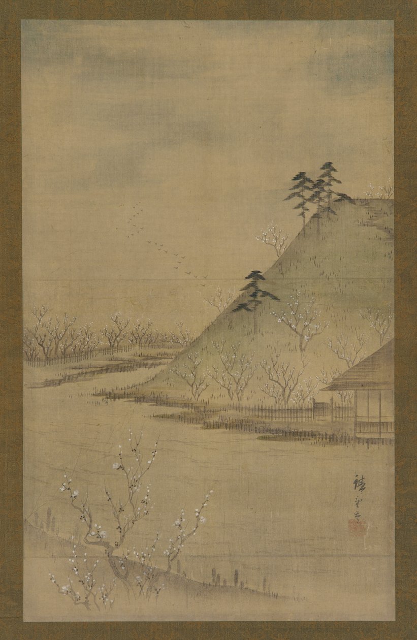 Frühlingslandschaft, Mitte des 19. Jahrhunderts von Utagawa Hiroshige II