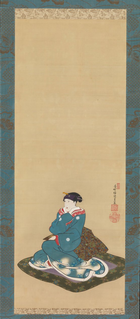 Gedenkporträt von Iwai Hanshiro VI, 1836 von Utagawa Kunisada