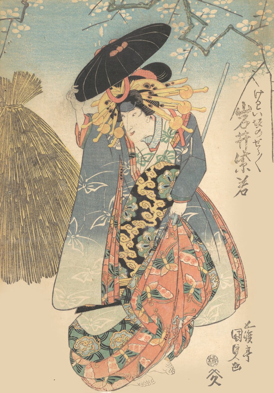 Druck, 19. Jahrhundert von Utagawa Kunisada