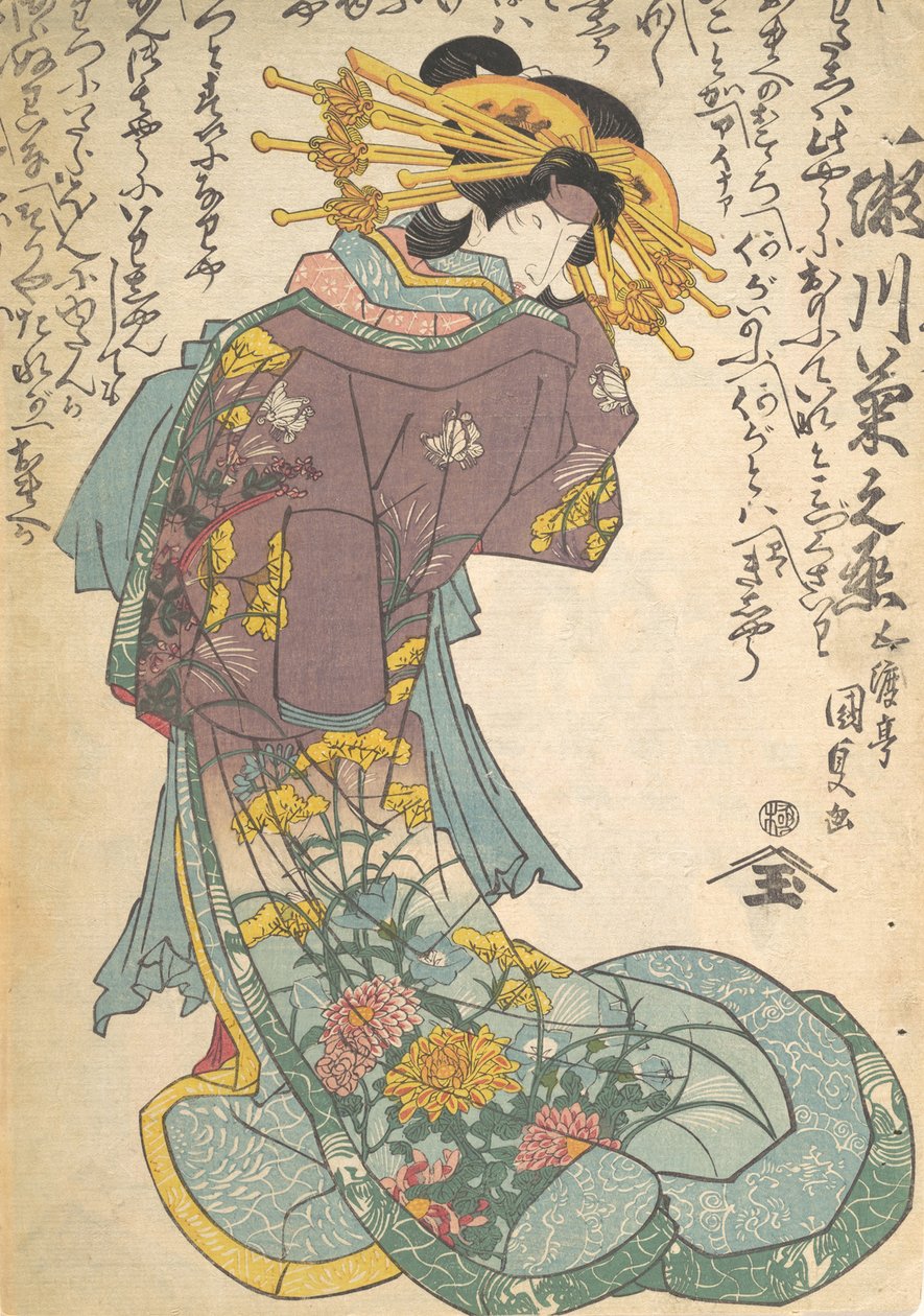 Druck, 19. Jahrhundert von Utagawa Kunisada