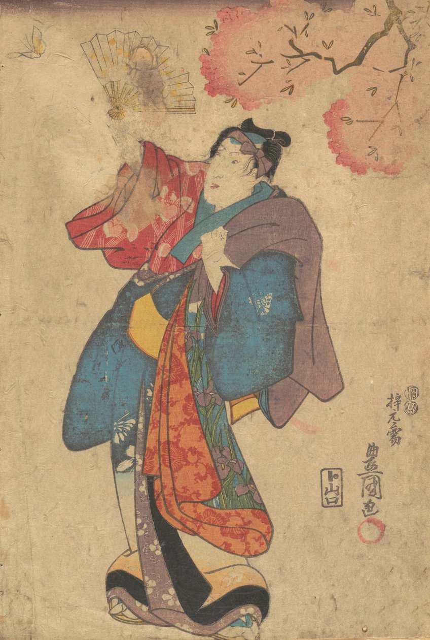 Druck, 19. Jahrhundert von Utagawa Kunisada