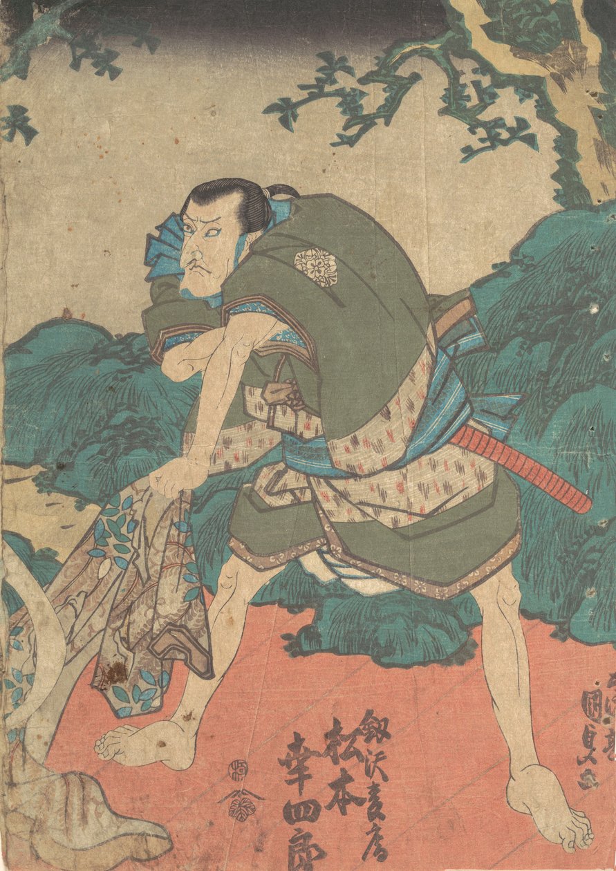 Druck, 19. Jahrhundert von Utagawa Kunisada