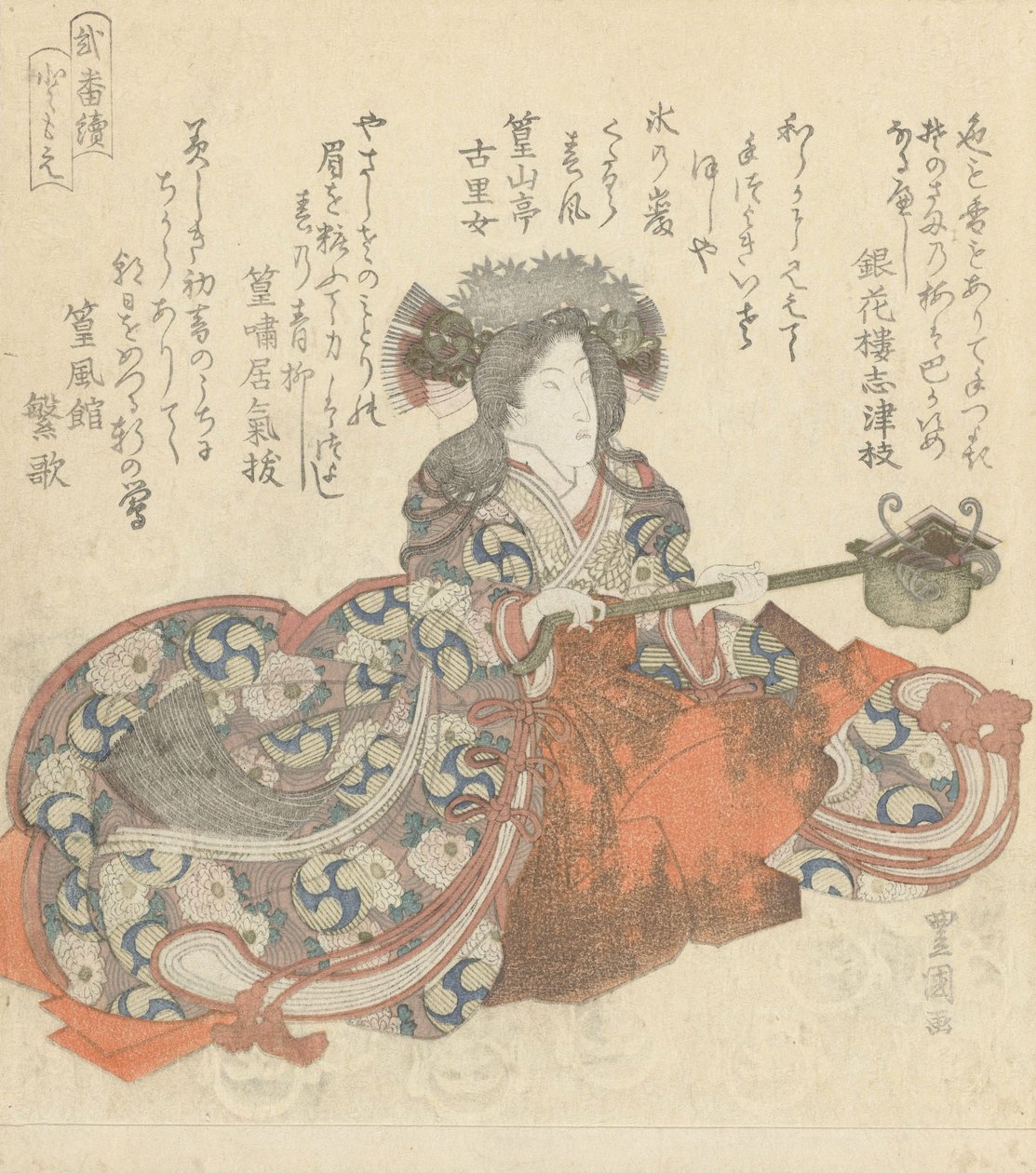 Segawa Kikunojô als Tomoe Gozen, ca. 1825-29 (Farbholzschnitt) von Utagawa Toyokuni