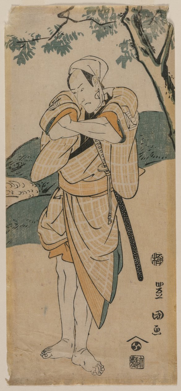 Der Schauspieler Ichikawa Danjuro als Samurai von Utagawa Toyokuni