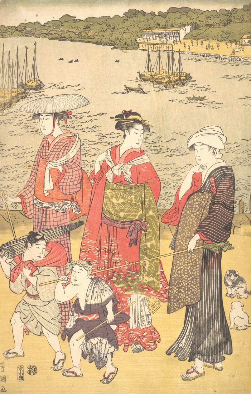 Frauen am Takanawa-Strand, ca. 1790er Jahre von Utagawa Toyokuni I