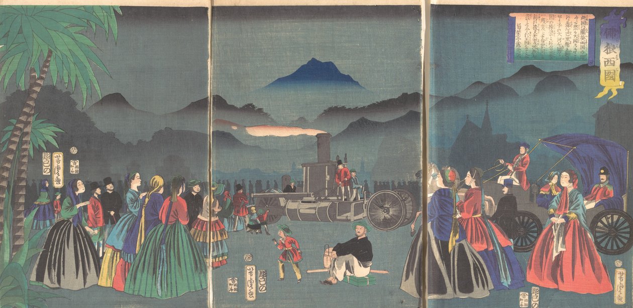 Frankreich, 2. Monat, 1865 von Utagawa Yoshitora