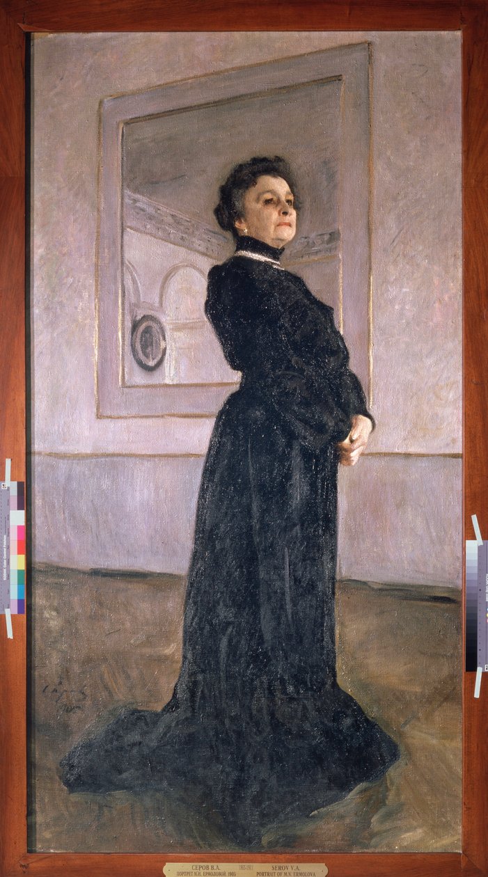 Porträt der Schauspielerin Maria Yermolova von Valentin Aleksandrovich Serov