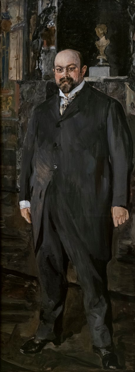 Porträt von Mikhail Abramovich Morozov von Valentin Aleksandrovich Serov