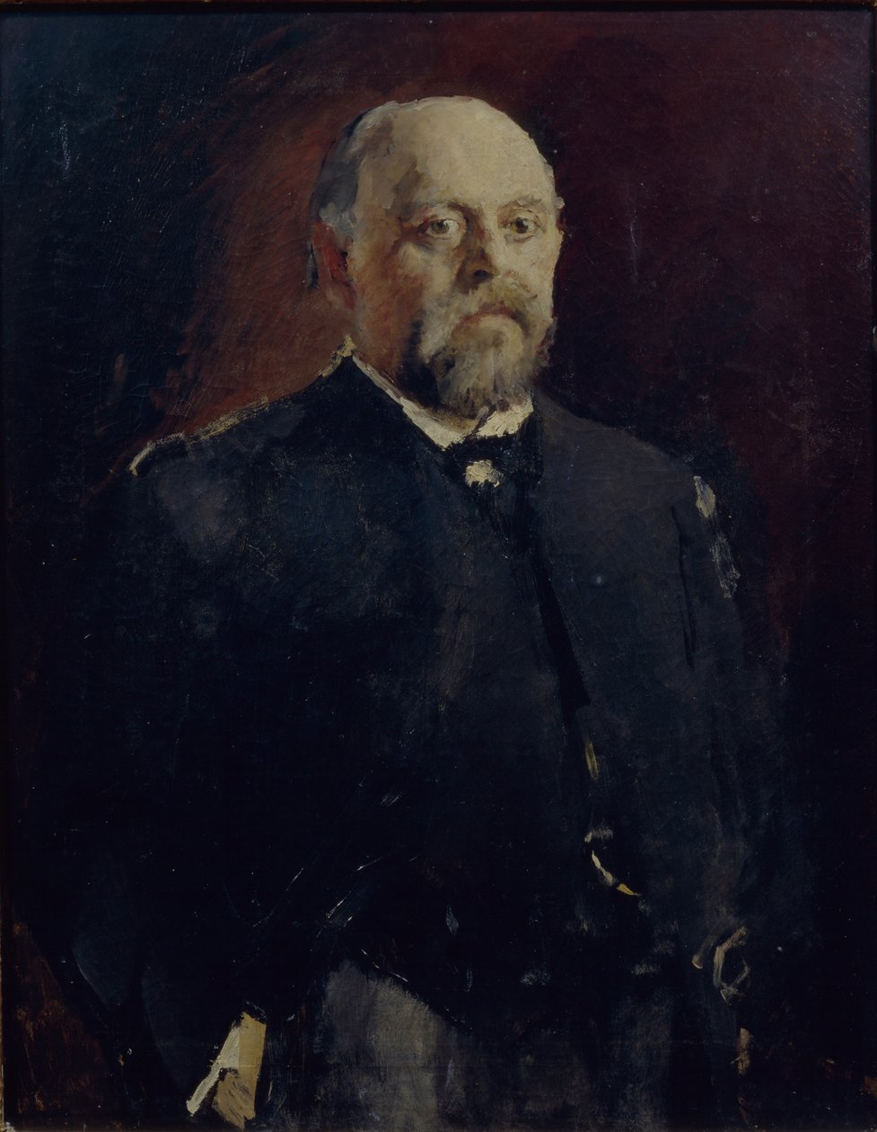 Porträt von Savva Mamontov 1841-1918, 1890 von Valentin Aleksandrovich Serov