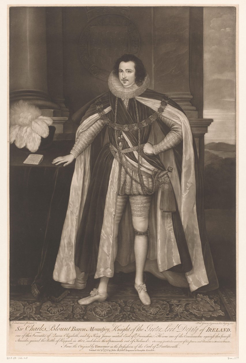 Porträt von Charles Blount von Valentine Green