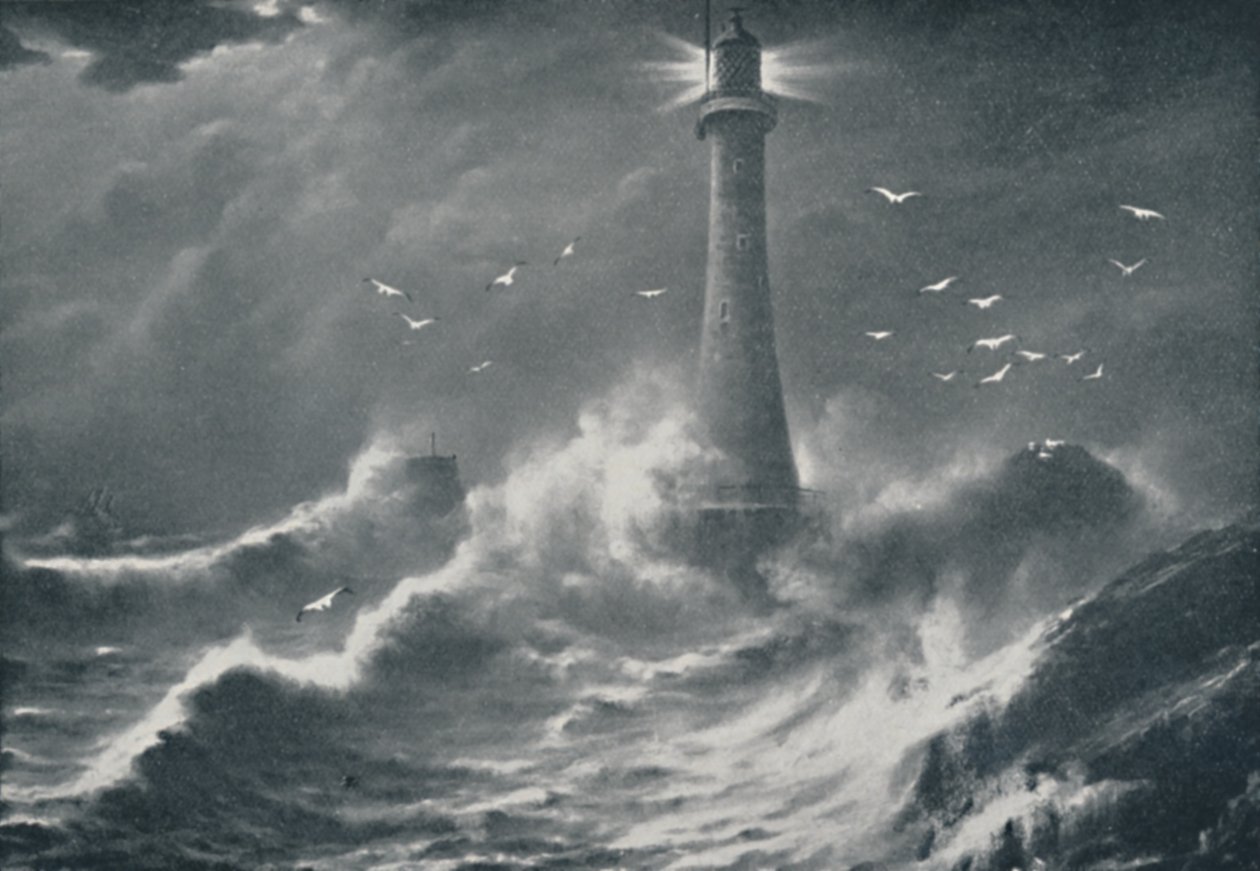 Eddystone-Leuchtturm, 1910 von Valentine and Sons Ltd