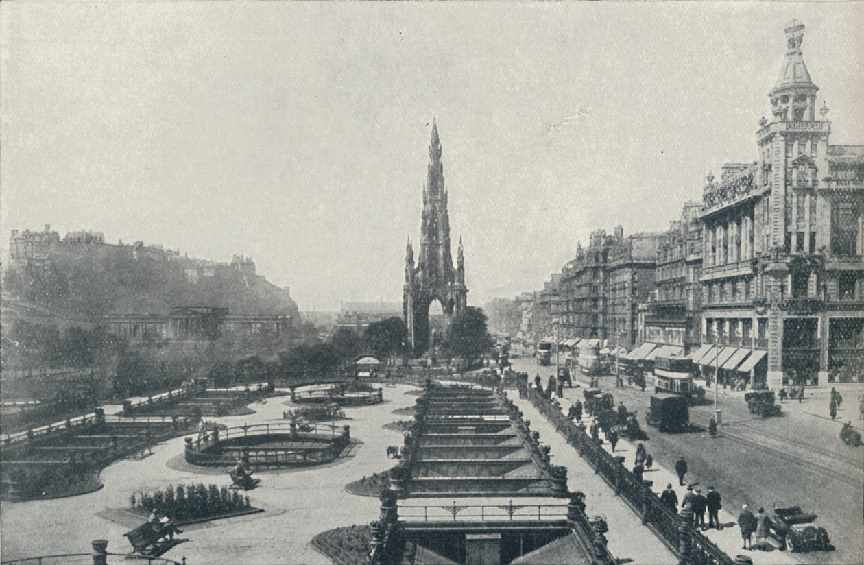 Princes Street, Edinburgh, 1910 von Valentine and Sons Ltd