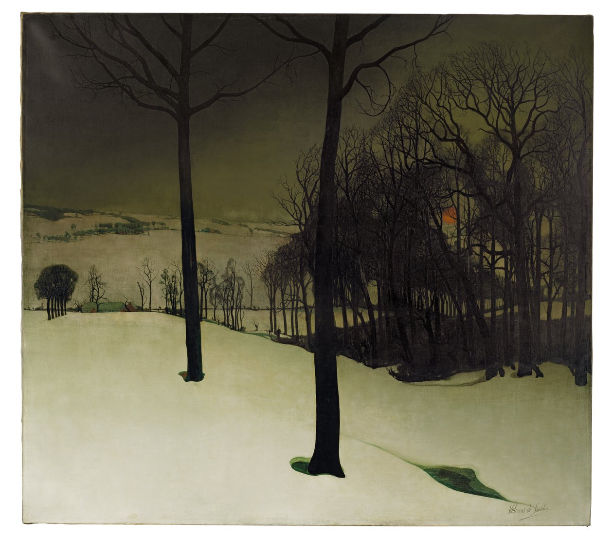 Wald im Winter von Valerius de Saedeleer