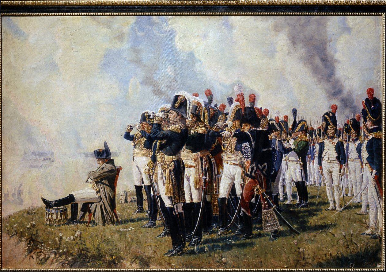 Napoleon Bonaparte (1769-1821) auf den Höhen von Borodino von Vasili Petrovich Vereschagin
