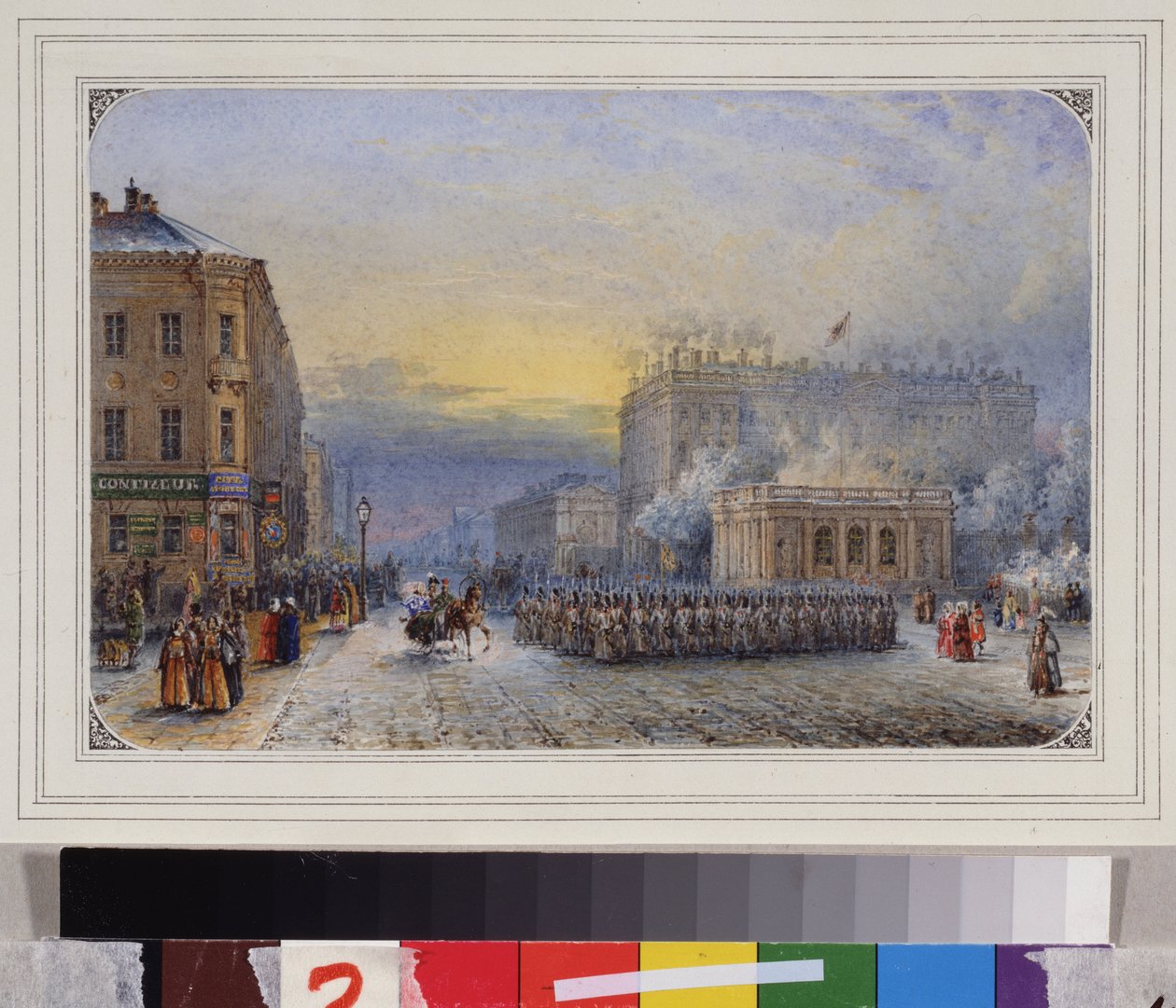 Sankt Petersburg. Der Anichkov-Palast. Ostertag von Vasili Semenovich Sadovnikov
