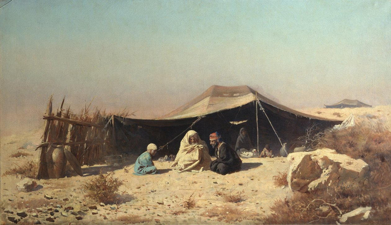Araber in der Wüste. Koranstudie von Vasili Vasilievich Vereshchagin