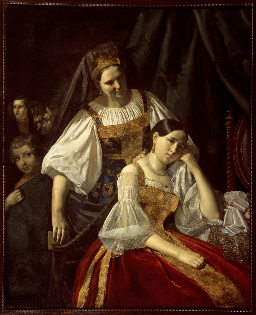 Die Reisevorbereitungen - Gemälde von Wassili Feklistow (1848) von Vassili Feklistov