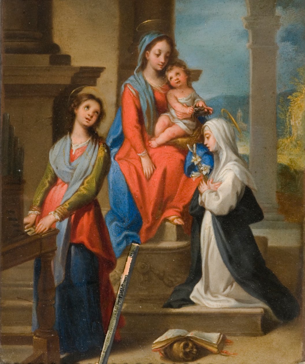 Die Madonna und das Kind mit Heiligen von Ventura di Arcangelo Salimbeni
