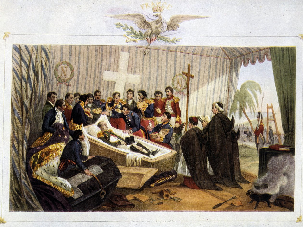 Öffnung des Sarges von Napoleon auf der Insel St. Helena, 16. Oktober von Victor Adam