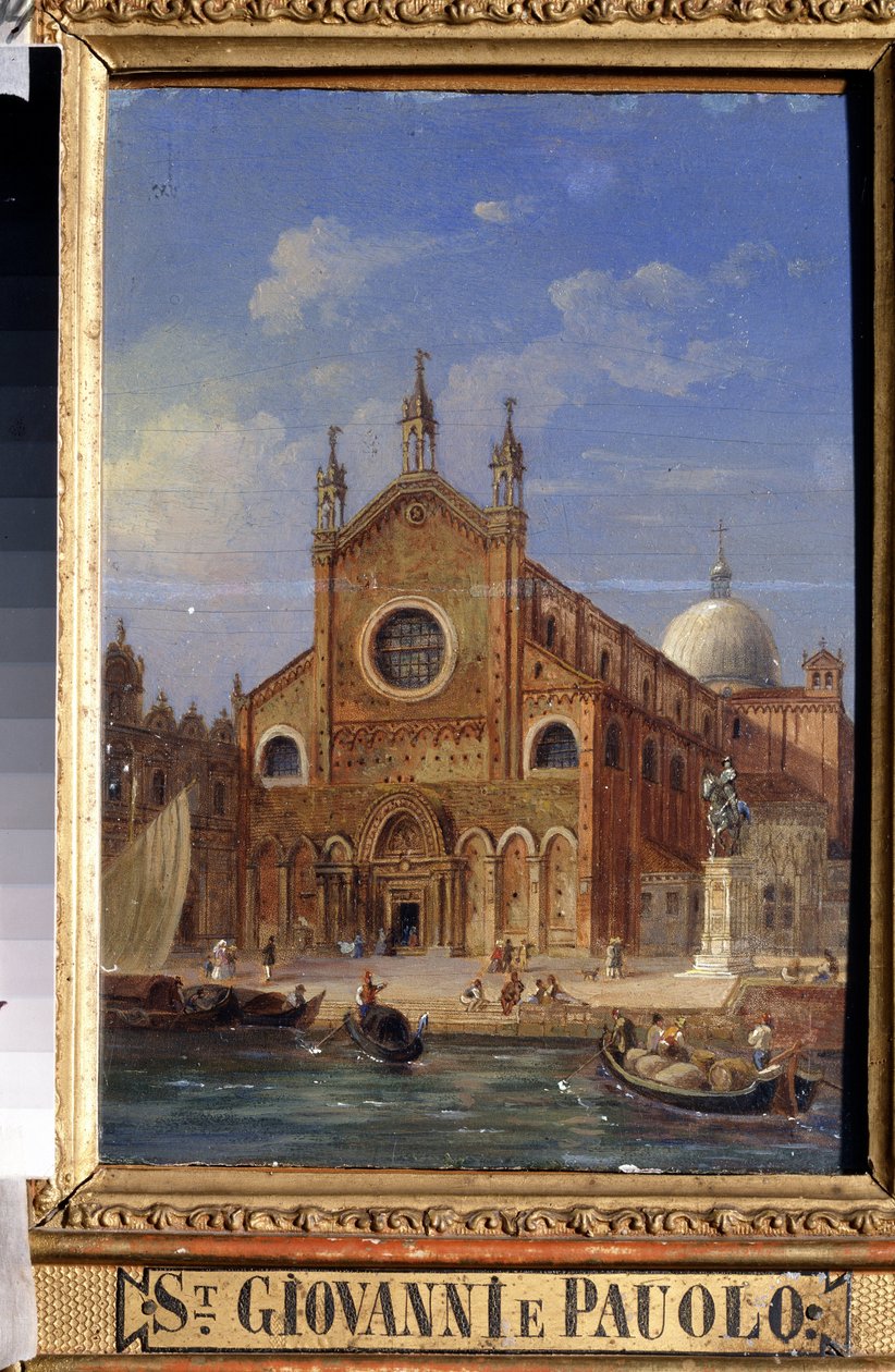 Ansichten von Venedig. Die Kirche Santi Giovanni e Paolo (San Zanipolo) von Victor Adam