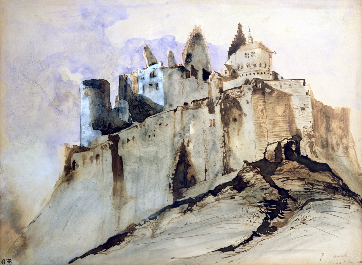 Das Schloss von Vianden, 1871 von Victor Hugo