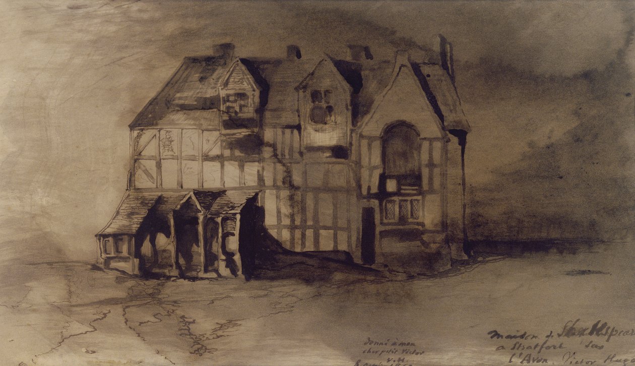 Das Haus von William Shakespeare (1564-1616) in Stratford-upon-Avon von Victor Hugo