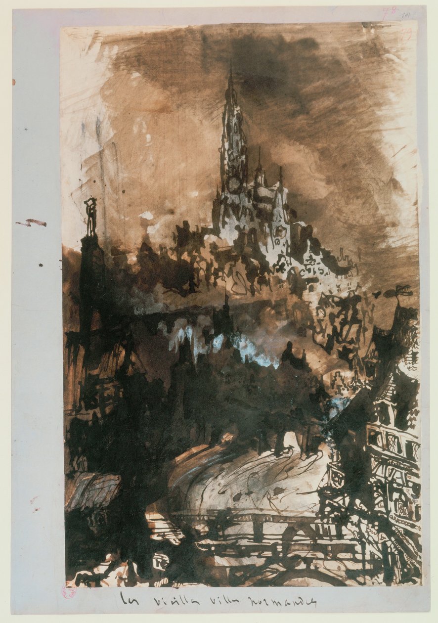 Die alte Stadt in der Normandie von Victor Hugo