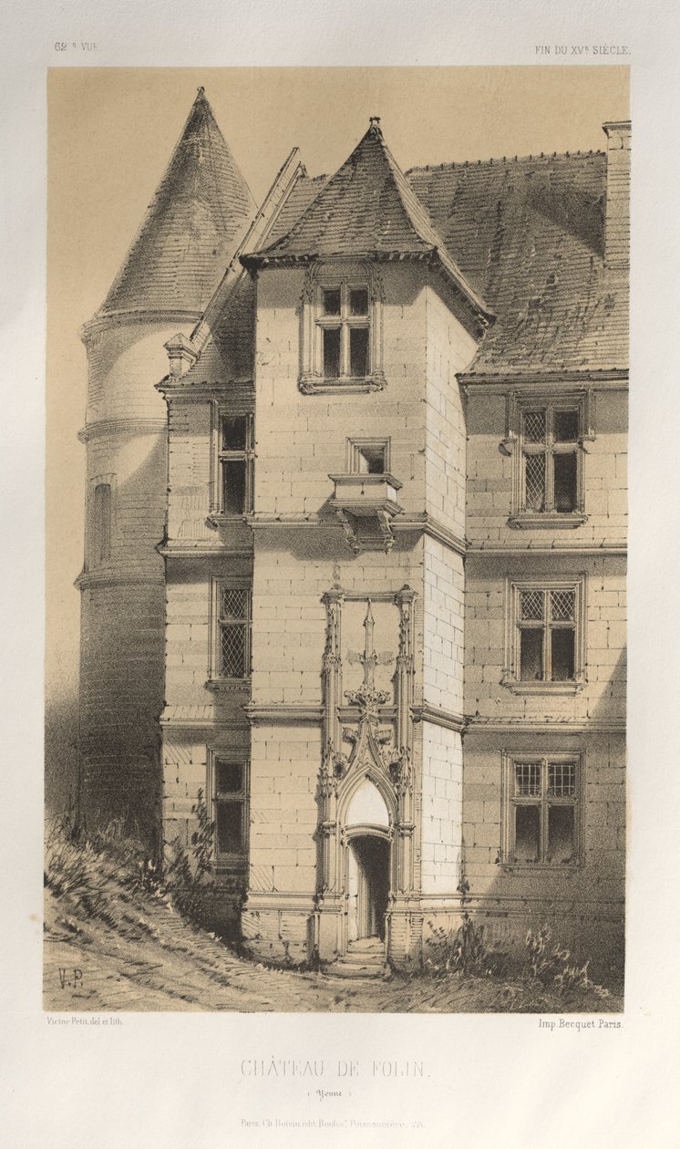 Schloss De Folin (Yonne) von Victor Petit