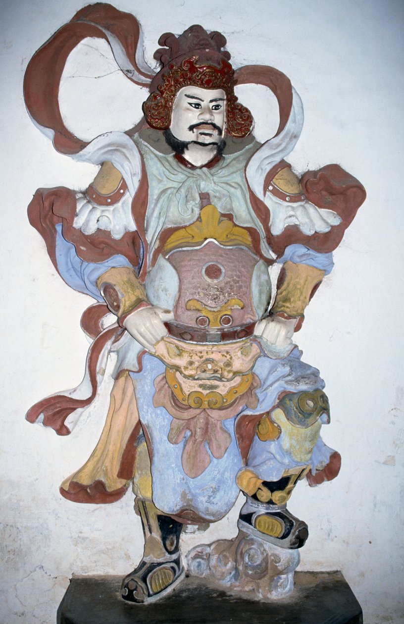 Statue des Tempelwächters, Thien Mu Pagode, Hue, Vietnam von Vietnamese School
