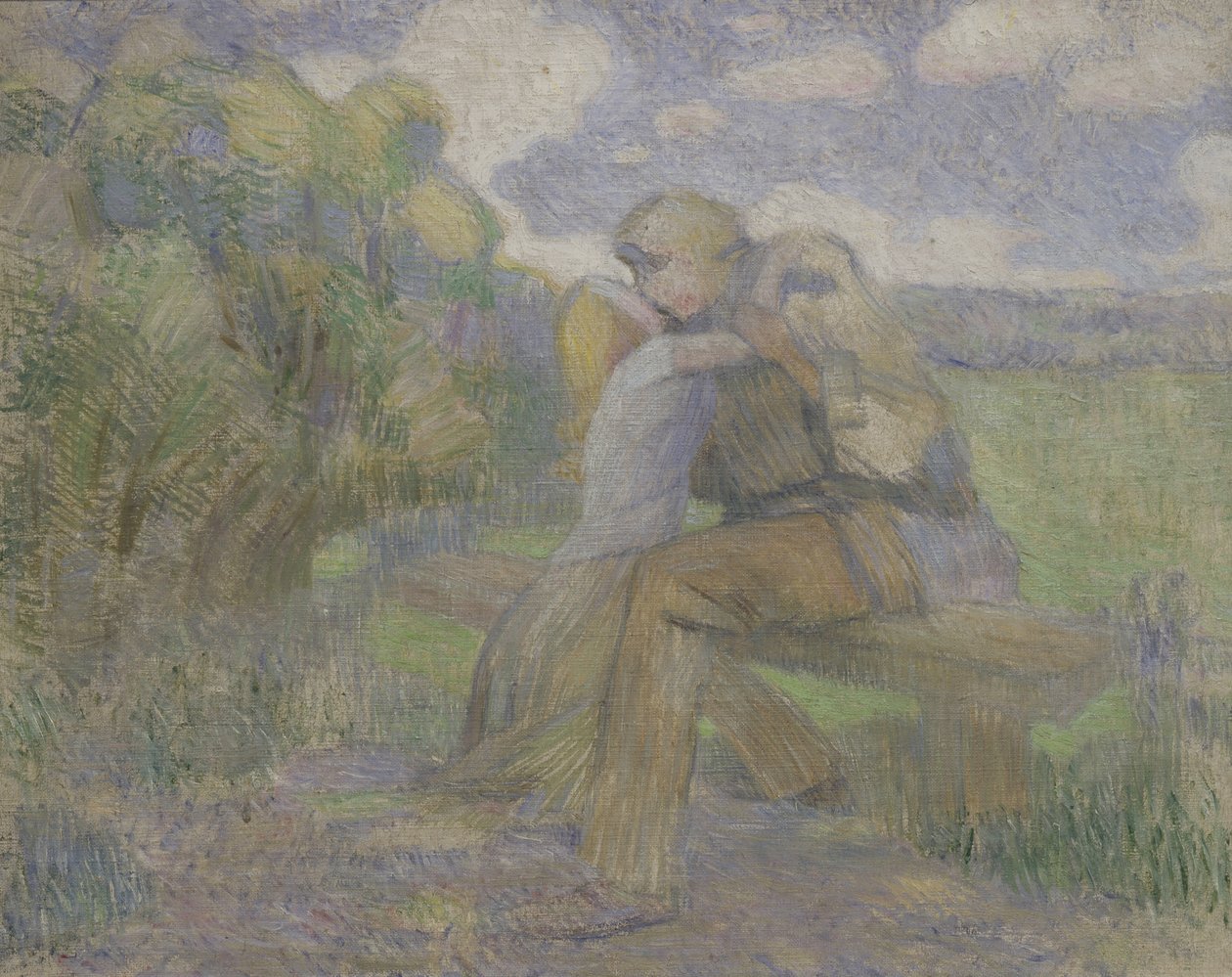 Der Kuss, 1897 von Viktor Elpidiforovich Borisov Musatov