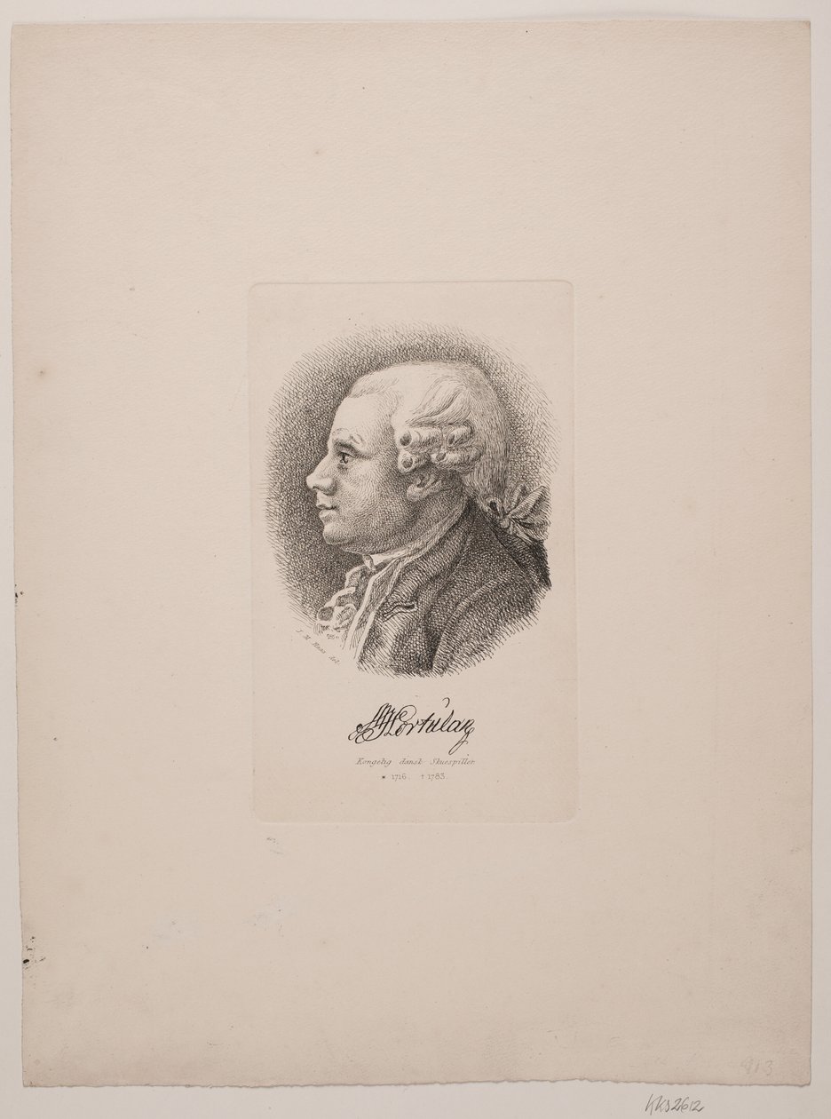 Porträt des Schauspielers Marcus Ulsøe Hortulan von Vilhelm Kyhn