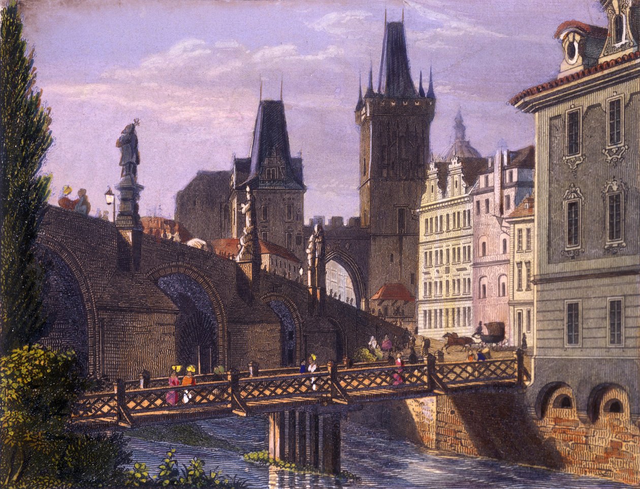 Kleine Viertelbrückentürme, 1847 von Vincenc Morstadt