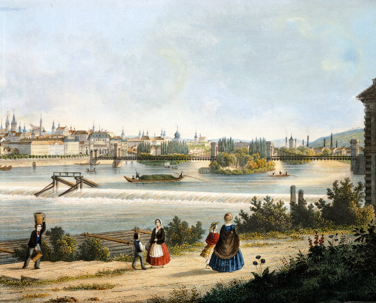 Prag an der Moldau von Vincenc Morstadt
