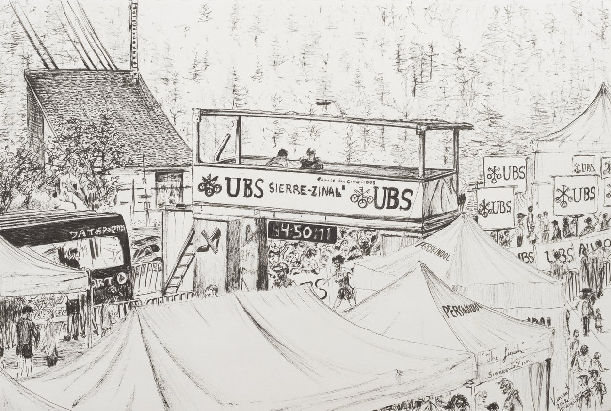 Sierre nach Zinal Berglauf, Das Ziel 2012 von Vincent Alexander Booth