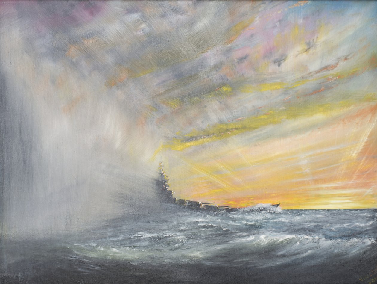 Yamato taucht aus dem Pazifik-Typhoon 1944 auf, 2010 von Vincent Alexander Booth