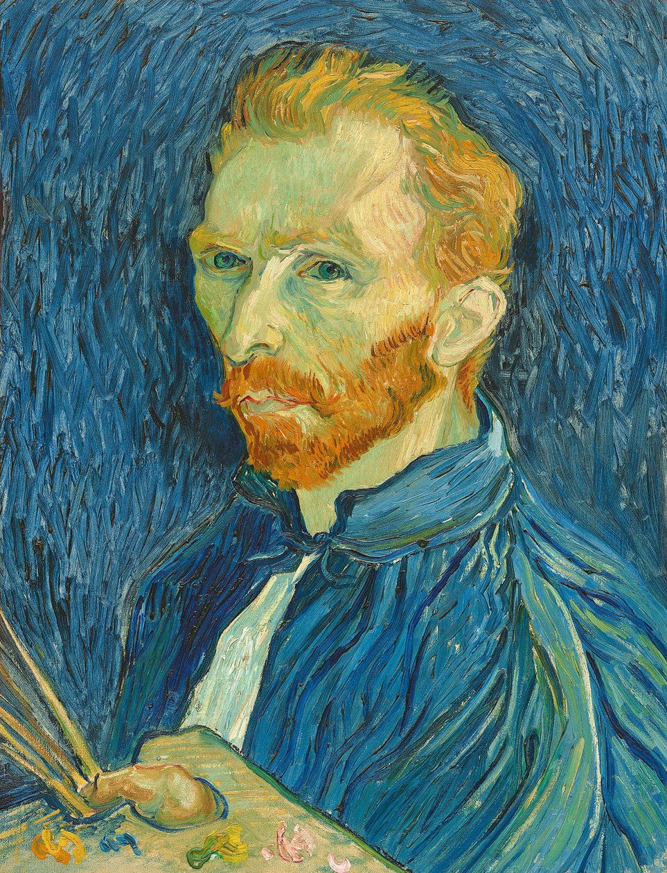 Selbstporträt, 1889 von Vincent van Gogh