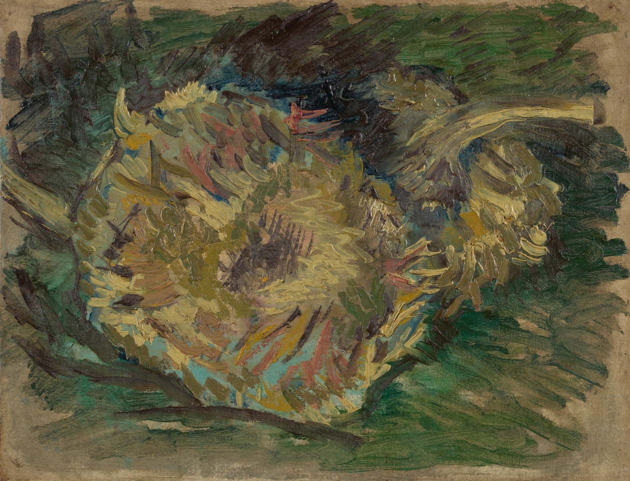 Sonnenblumen, die Samen tragen von Vincent van Gogh
