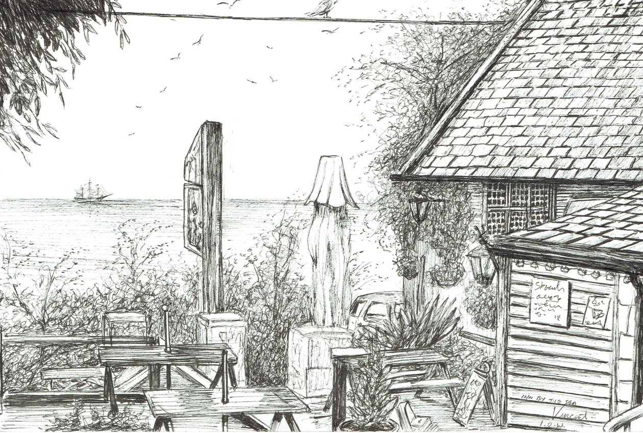 Gasthaus auf der Isle of Wight, 2009 von Vincent Alexander Booth