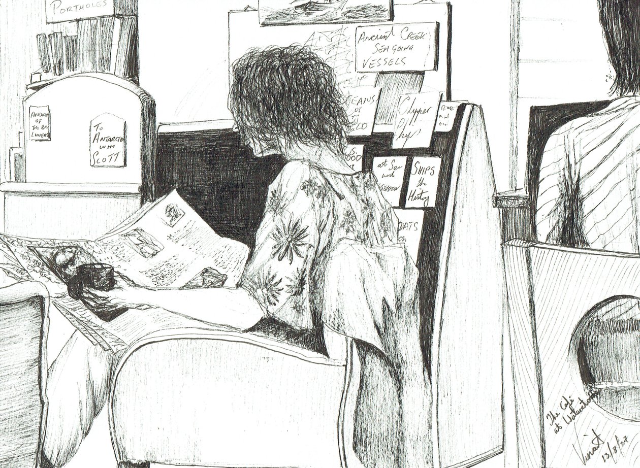 Lesung im Waterstones Buchladen Manchester von Vincent Alexander Booth