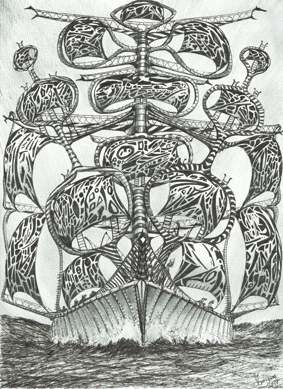 Sturmerschaffer Weißes Meer, 2017 von Vincent Alexander Booth