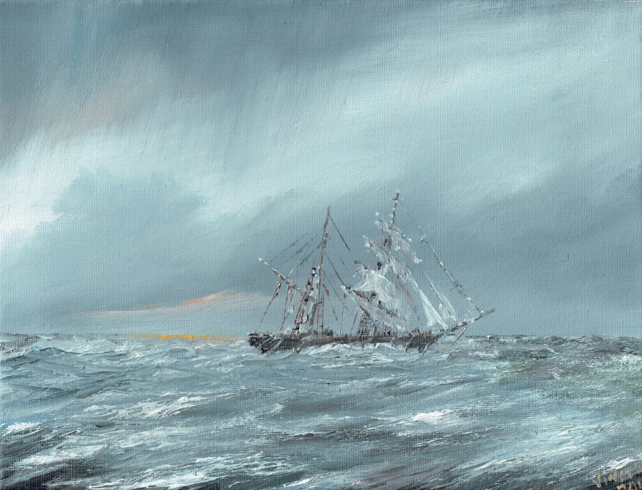 Die Mary Celeste treibend 5. Dezember 1872, 2016 von Vincent Alexander Booth