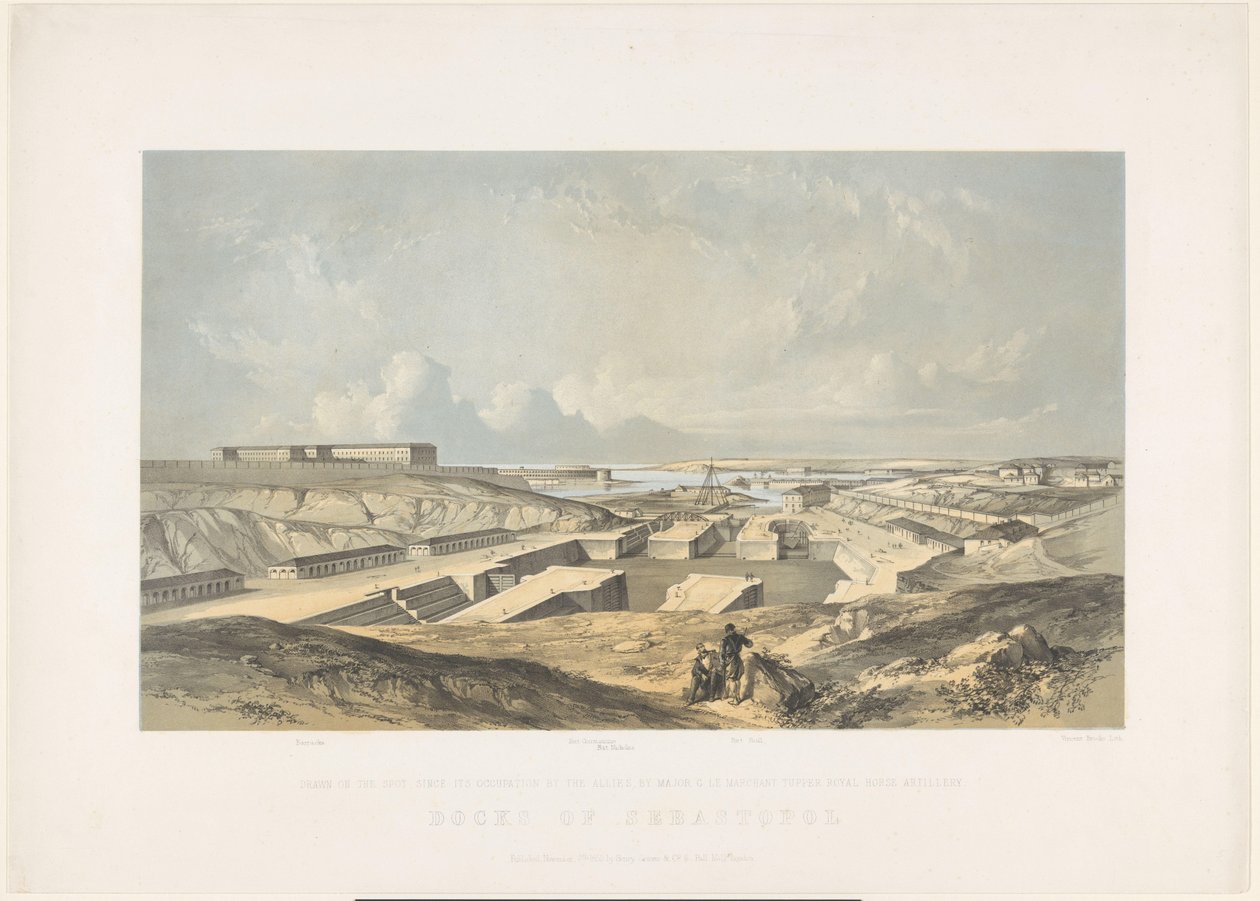 Der Hafen von Sebastopol, 1855 von Vincent Brooks